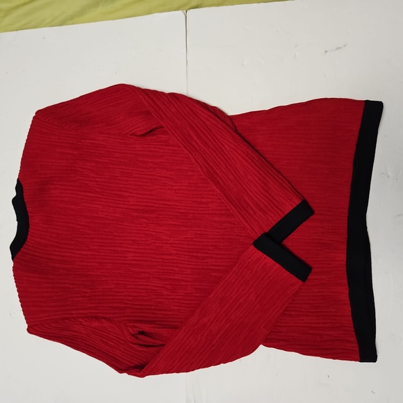 St John Collection By Marie Gray Red Jacket Size 6 - Picture 8 of 10